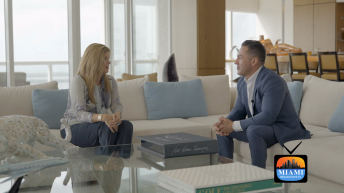 Dora Puig with Lucas Lechuga on Miami Real Estate TV
